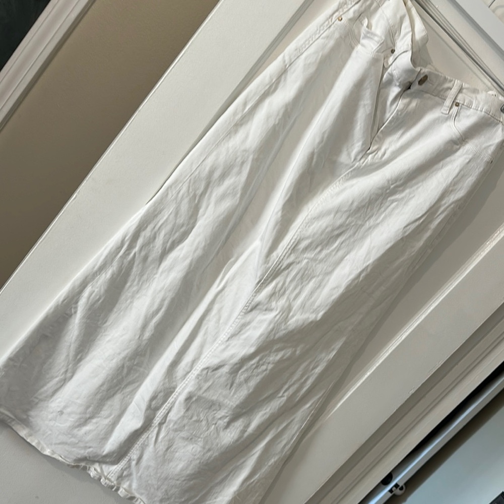 White Maxi Skirt Jean